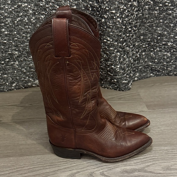 Frye Billy Pull On Cowboy Boots - Picture 2 of 8